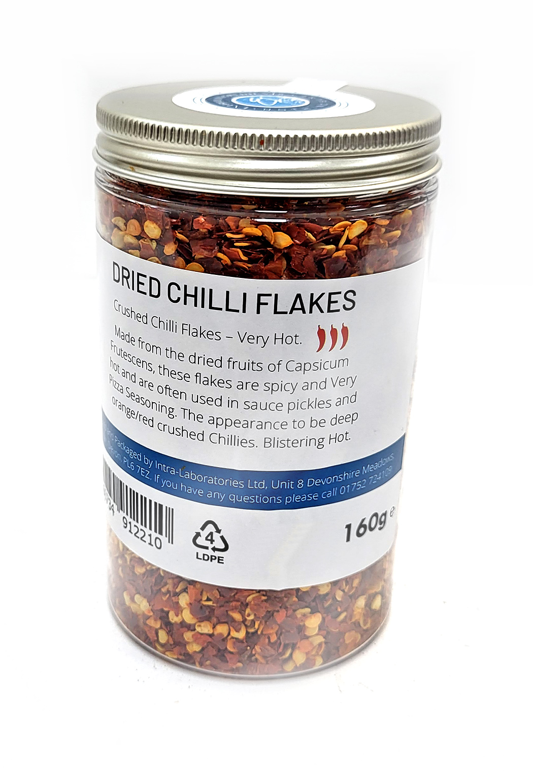 Dried Chilli Flakes 160g Pot